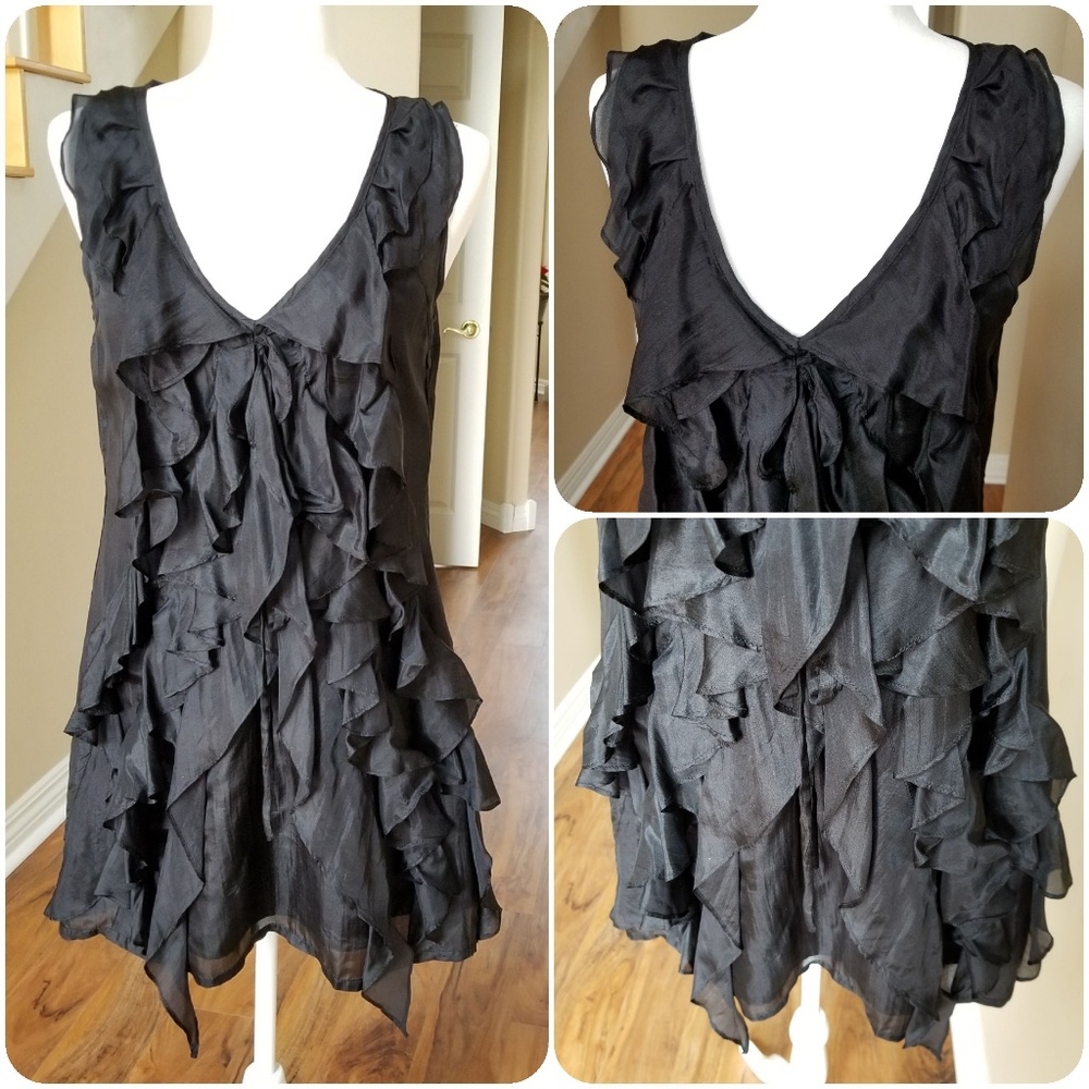 LBD ruffled dress size m
